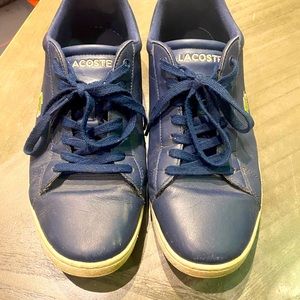 Amazing Lacoste US 10 blue with white trim Sneakers